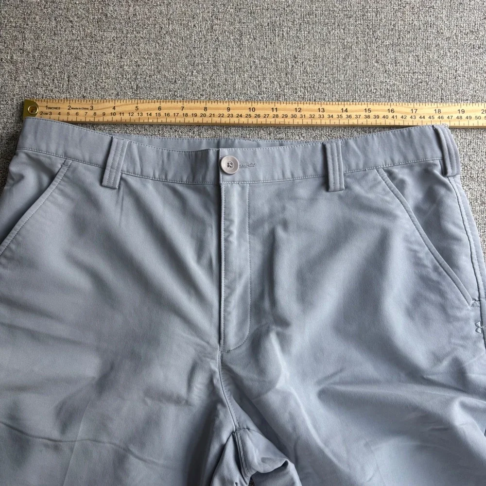 Under Armour Pants Mens 36x32 Golf Performance Gray Flat Front Straight Leg